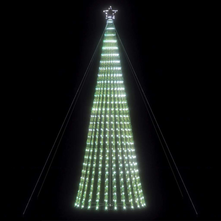 Šviečianti Kalėdų eglutė, 1028 šaltos LED, 403cm, kūgio formos