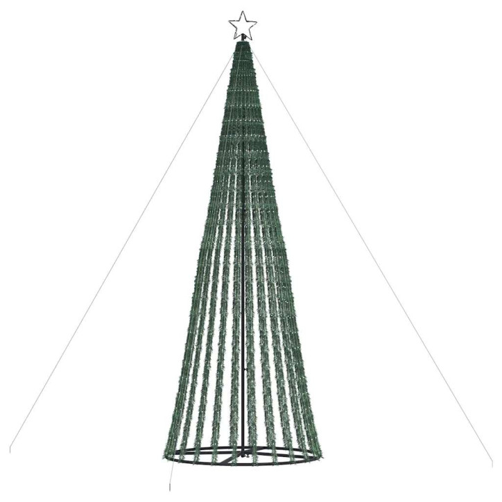 Šviečianti Kalėdų eglutė, 1028 šaltos LED, 403cm, kūgio formos