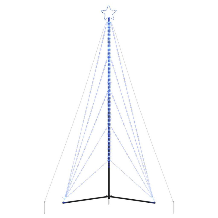 Šviečianti Kalėdų eglutė, 615 mėlynos LED, 404,5cm