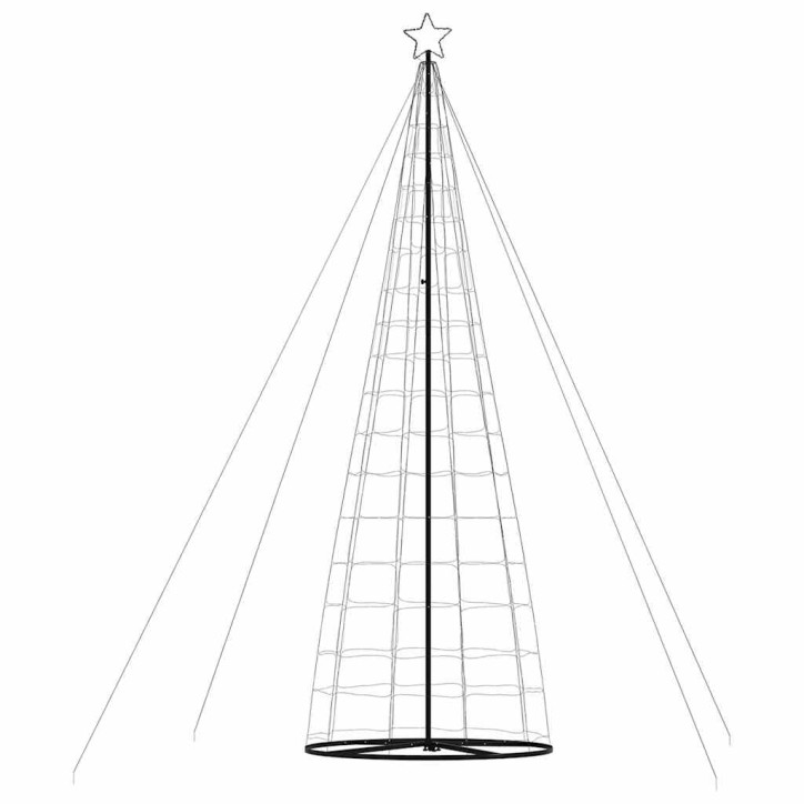 Šviečianti Kalėdų eglutė, 1534 šaltos LED, 503cm, kūgio formos