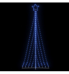 Šviečianti Kalėdų eglutė, 447 mėlynos LED, 249cm