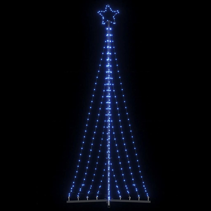 Šviečianti Kalėdų eglutė, 447 mėlynos LED, 249cm