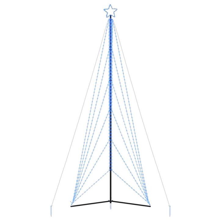 Šviečianti Kalėdų eglutė, 861 mėlynos LED, 478cm