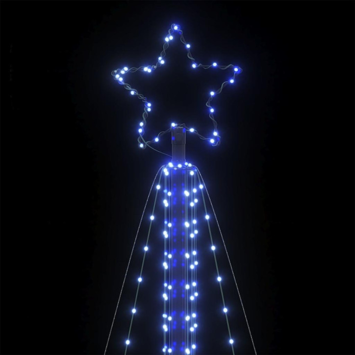 Šviečianti Kalėdų eglutė, 861 mėlynos LED, 478cm