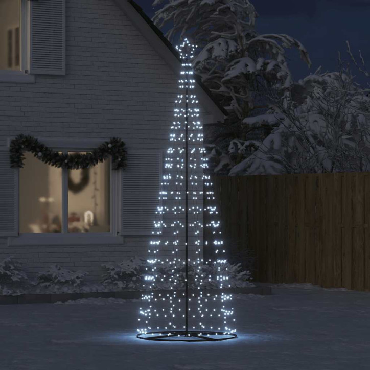 Šviečianti Kalėdų eglutė, 550 šaltos LED, 304cm, kūgio formos