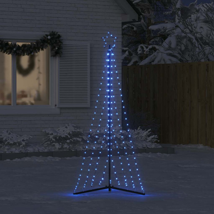 Šviečianti Kalėdų eglutė, 339 mėlynos LED, 187cm