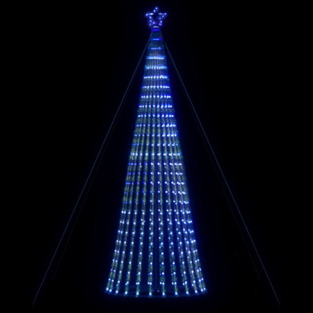 Šviečianti Kalėdų eglutė, 1028 mėlynos LED, 403cm, kūgio formos