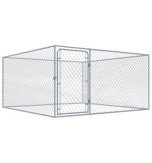 Lauko voljeras šunims, 2x2x1m, galvanizuotas plienas