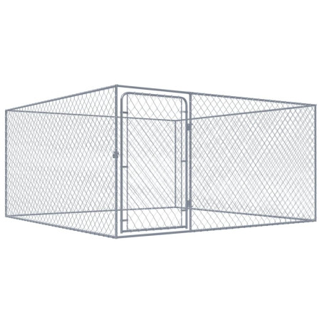 Lauko voljeras šunims, 2x2x1m, galvanizuotas plienas