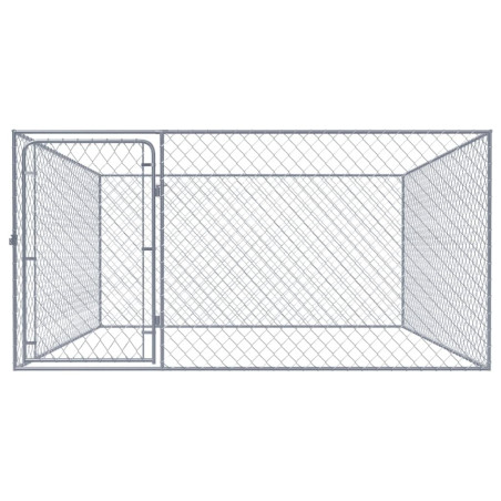 Lauko voljeras šunims, 2x2x1m, galvanizuotas plienas