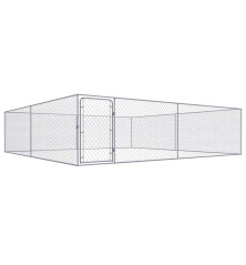 Lauko voljeras šunims, 4x4x1m, galvanizuotas plienas