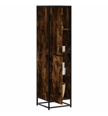 Highboard Rūkytas ąžuolas 35,5x35x139 cm Mediena ir metalas