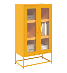 Highboard Garstyčių geltona 68x39x123 cm Plienas