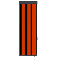 Lauko roletas, oranžinės ir rudos spalvų, 60x250cm