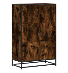 Highboard Rūkytas ąžuolas 68x35x106,5 cm Mediena ir metalas