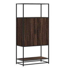 Highboard Rudas ąžuolas 68x35x139 cm Mediena ir metalas