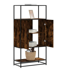 Highboard rūkytas ąžuolas 68x35x139 cm Mediena ir metalas