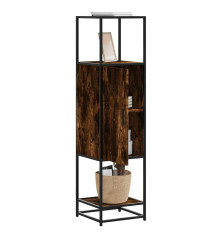 Highboard Rūkytas ąžuolas 35,5x35x139 cm Mediena ir metalas