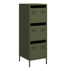 Highboard Olive Green 39x35x103,5 cm Plienas