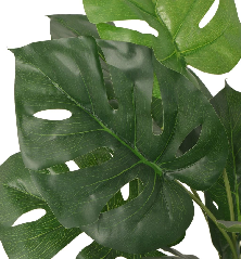 Dirbtinis Monstera augalas su vazonu, 45 cm, žalias