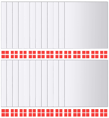 Veidrodinės plytelės, 24vnt., kvadrato forma, stiklas