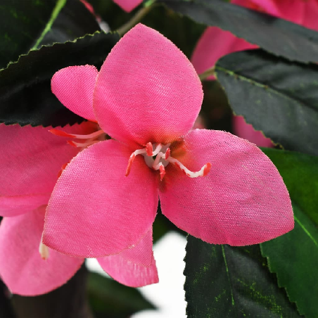 Dirbtinis rododendras su vazonu, 150 cm, žalias ir rožinis