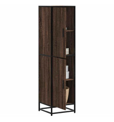 Highboard Rudas ąžuolas 35,5x35x139 cm Mediena ir metalas