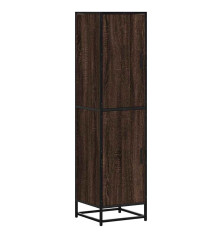 Highboard Rudas ąžuolas 35,5x35x139 cm Mediena ir metalas