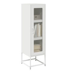 Highboard White 36x39x123 cm Šaltai valcuotas plienas