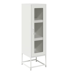 Highboard White 36x39x123 cm Šaltai valcuotas plienas