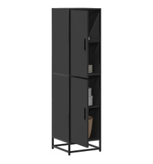 Highboard Black 35,5x35x139 cm Mediena ir metalas