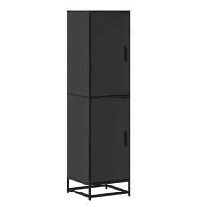 Highboard Black 35,5x35x139 cm Mediena ir metalas