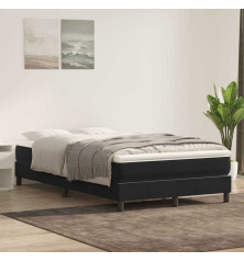 Box Spring Lova su čiužiniu Juodas 120x220 cm aksomas