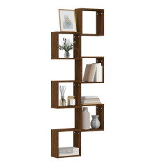 Wall Cube Lentynos 6 vnt Rudas ąžuolas 30x15x30 cm