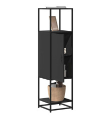 Highboard Black 35,5x35x139 cm Mediena ir metalas