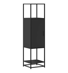 Highboard Black 35,5x35x139 cm Mediena ir metalas