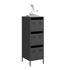 Highboard Black 39x35x103,5 cm Plienas