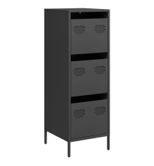 Highboard Black 39x35x103,5 cm Plienas