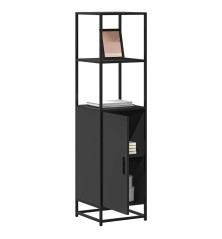 Highboard Black 35,5x35x139 cm Mediena ir metalas