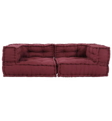 Modular Puffe Maroon 140x70x36 audinys