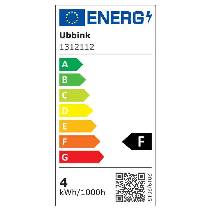 Ubbink Krioklio su LED rinkinys Nevada, 60cm, nerūdijantis plienas