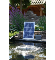 Ubbink SolarMax 1000 komplektas su saulės moduliu, siurbliu ir akum.