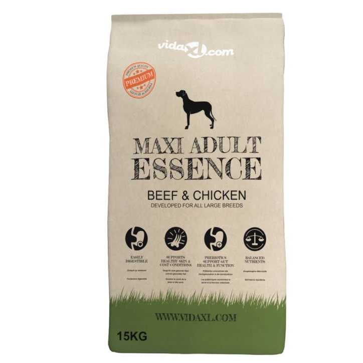 Sausas maist. šun., Maxi Adult Essence Beef&Chicken, 2vnt.,30kg