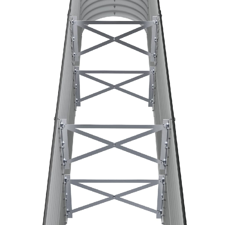 Sodo lovelis, antracito, 152x40x68cm, plienas