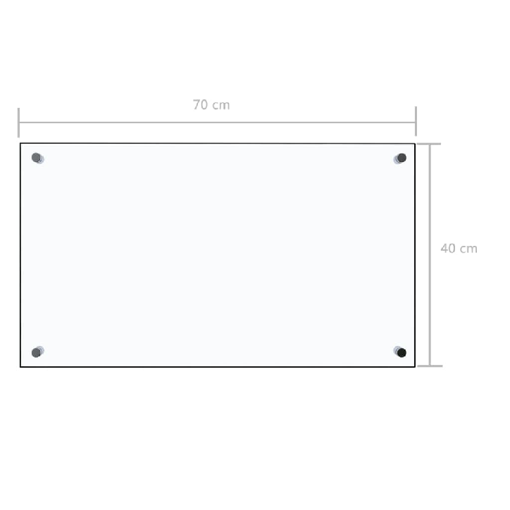 Virtuvės sienelė, permatoma, 70x40 cm, grūdintas stiklas