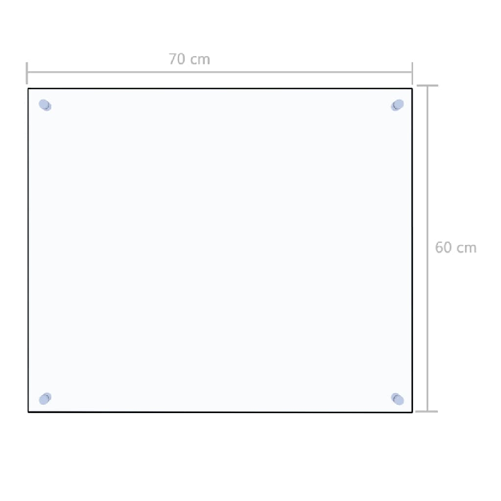 Virtuvės sienelė, permatoma, 70x60 cm, grūdintas stiklas