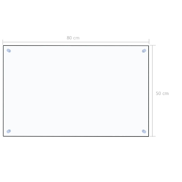 Virtuvės sienelė, permatoma, 80x50 cm, grūdintas stiklas