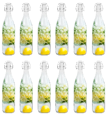 Stikliniai buteliai su...