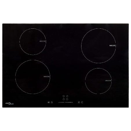 Indukcinė kaitlentė su 4 degikliais, stiklas, 77cm, 7000W