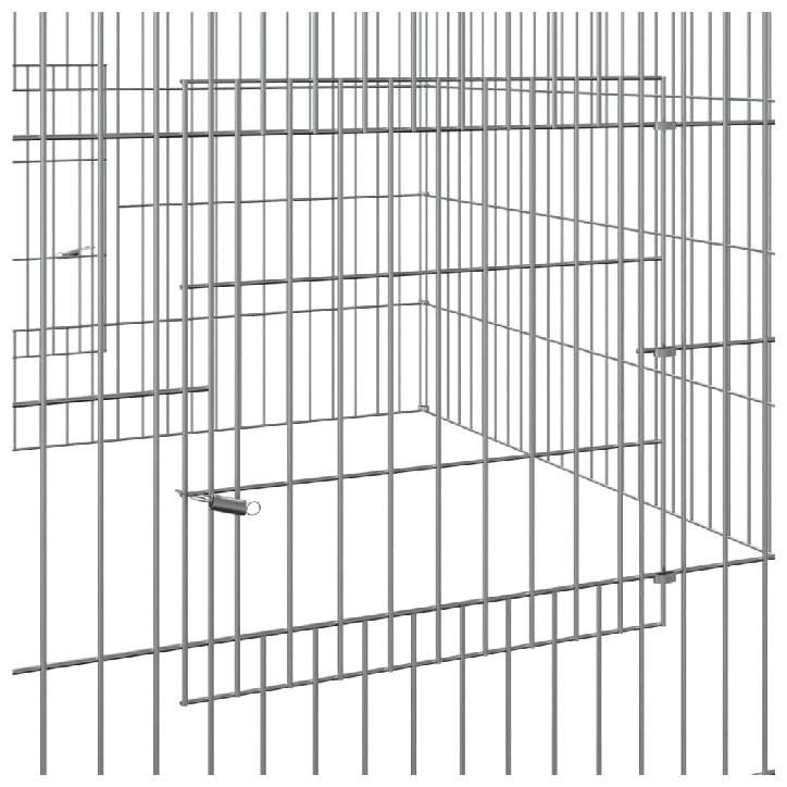 Triušių narvas, 110x110x55cm, galvanizuota geležis